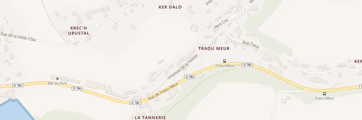 Plan du 5342 Traou Meur à Trédarzec