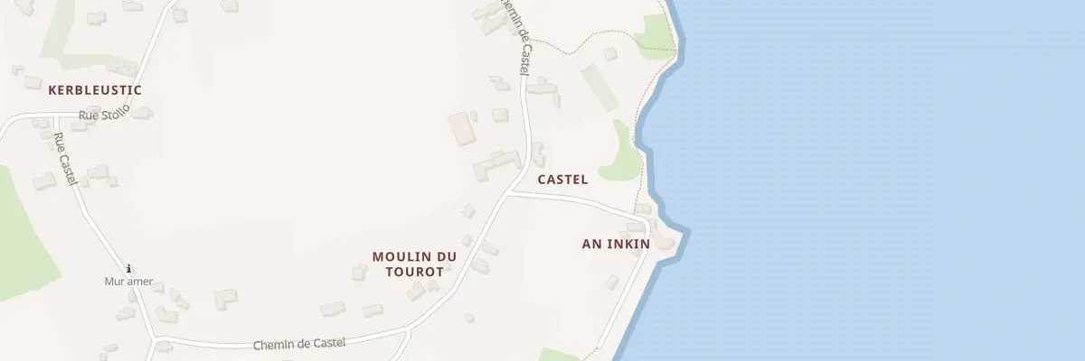 Plan du 22 Hent Castel à Plougrescant