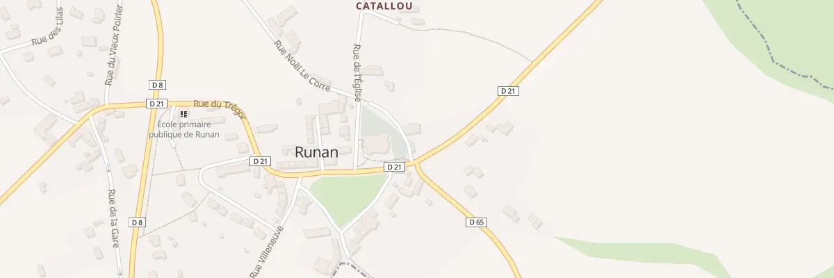 Plan du 2 Rue Noel Le Corre à Runan