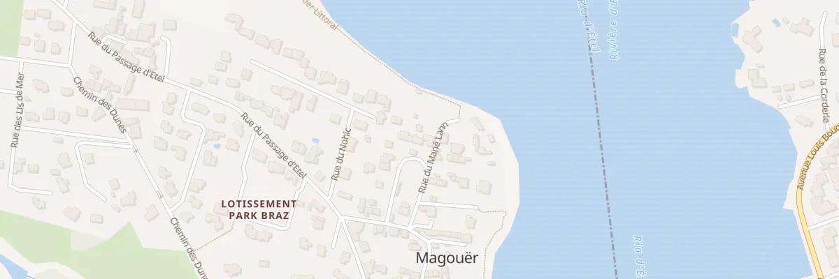 Plan du 22 Rue du Mané Lann à Plouhinec