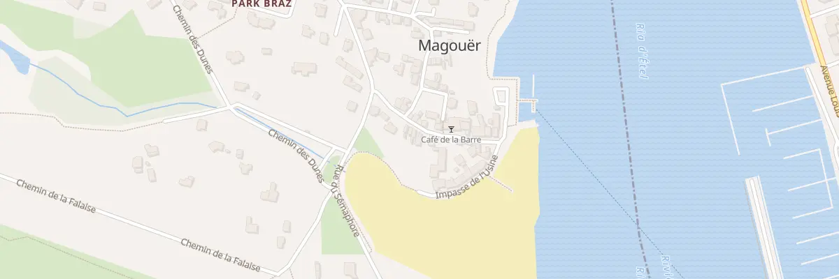 Plan du 58 Rue du Passage d’Etel à Plouhinec