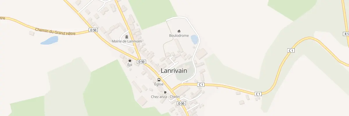 Plan du 6 Pl de l’Eglise à Lanrivain
