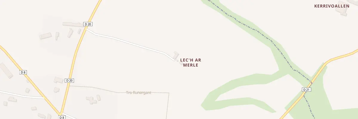 Plan du 5700 Lech Ar Merle à Runan