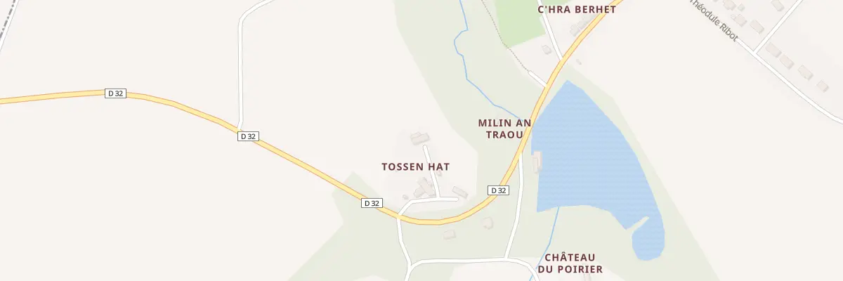 Plan du 4 Le Tossen Hat à Kermoroc’h