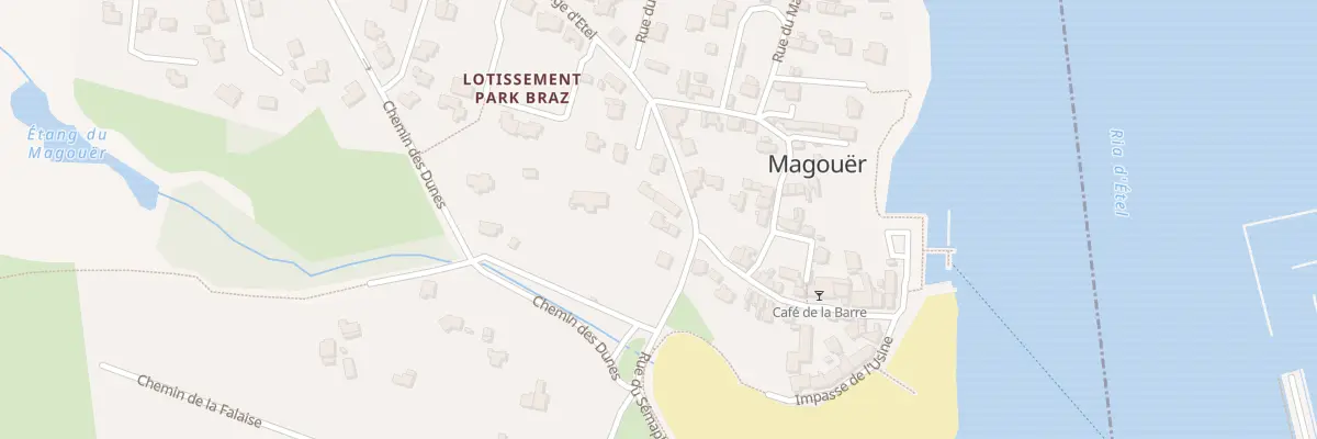 Plan du 44 Rue du Passage d’Etel à Plouhinec