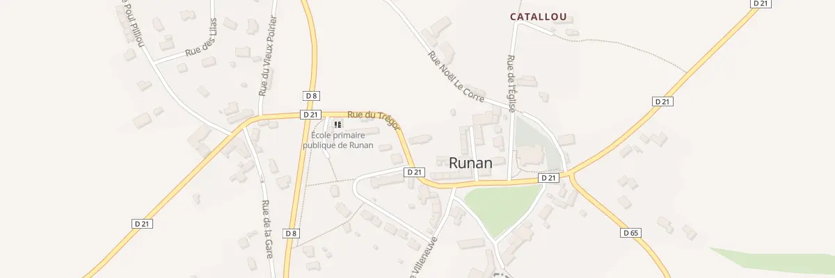 Plan du 2 Rue du Trégor à Runan