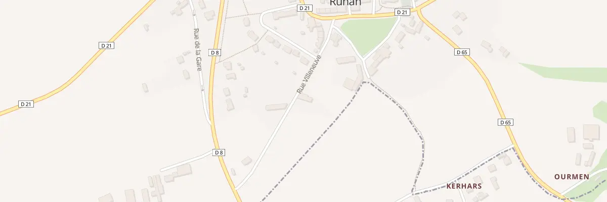Plan du 1 Rue Villeneuve à Runan