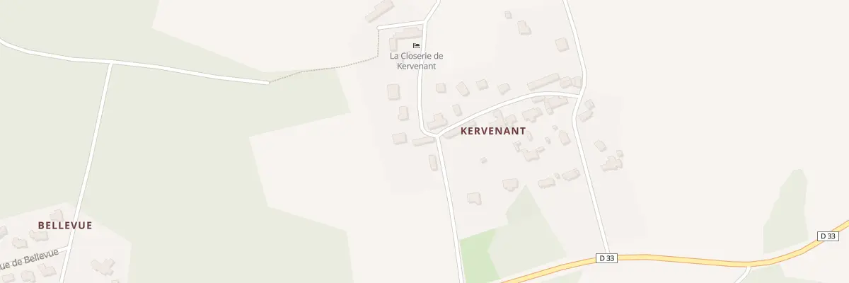 Plan du 1 Kervenant à Merlevenez
