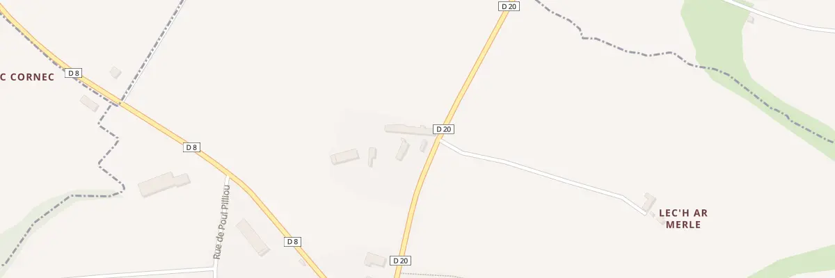 Plan du 3 Lech An Bars à Runan