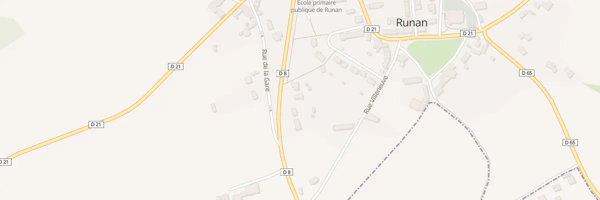 Plan du 6 Rue de la Grande Route à Runan