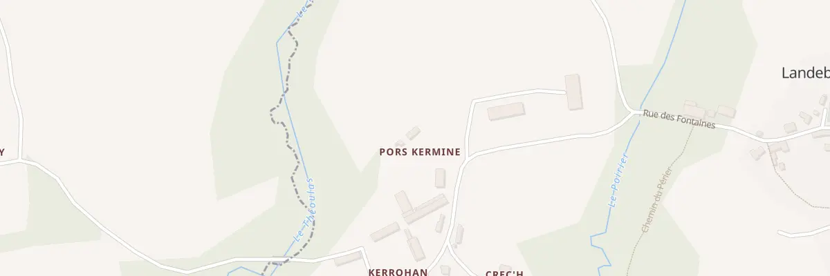 Plan du 2 Pors Kernine à Landebaëron