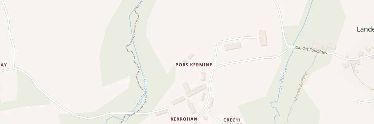 Plan du 4 Pors Kernine à Landebaëron