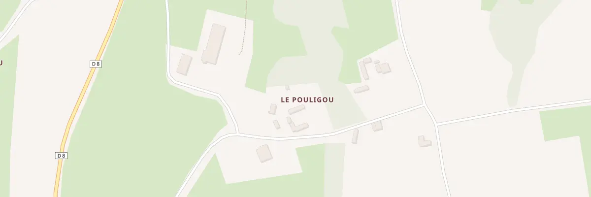 Plan du 5241 Le Pouligou à Lanrivain