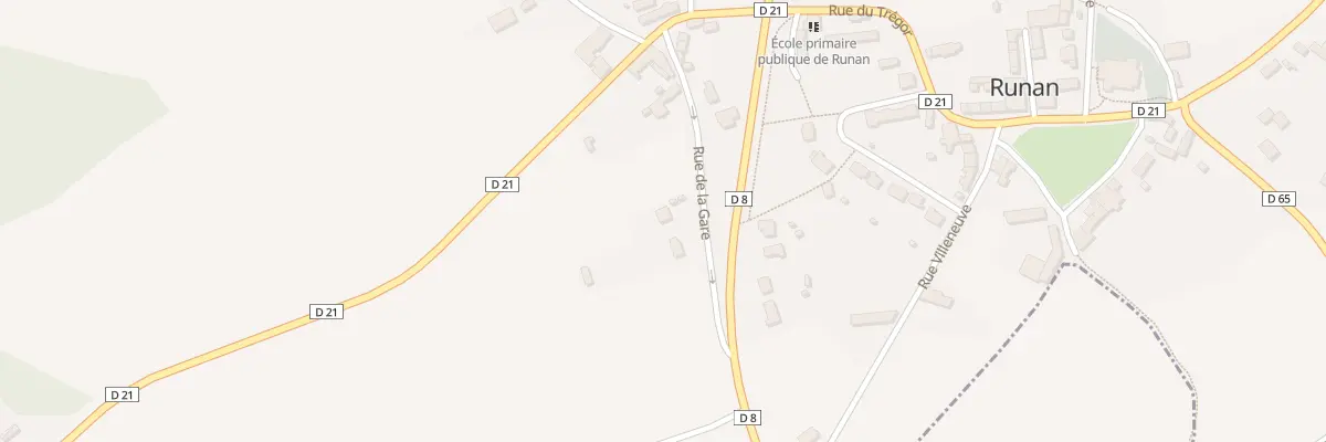 Plan du 8 Rue de la Gare à Runan