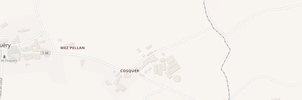 Plan du 5060 Le Bourg à Troguéry