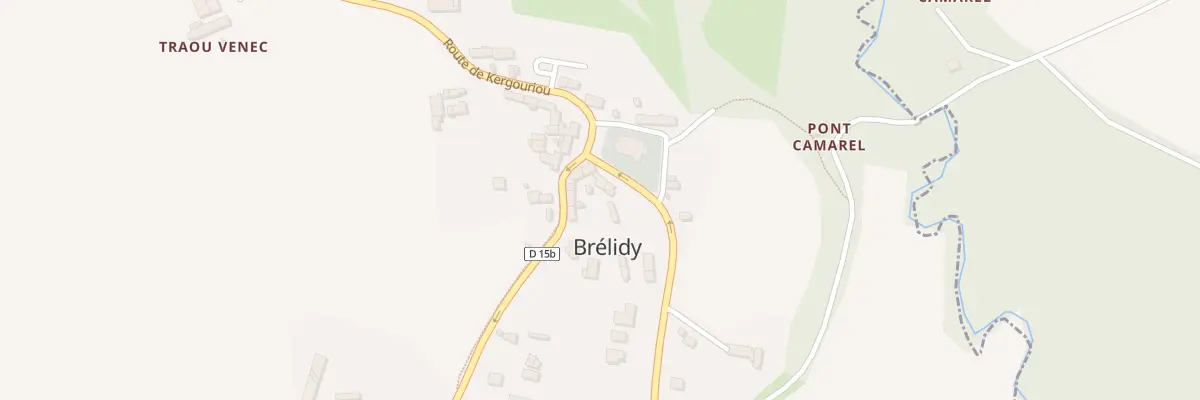 Plan du 7 Pl du Bourg à Brélidy