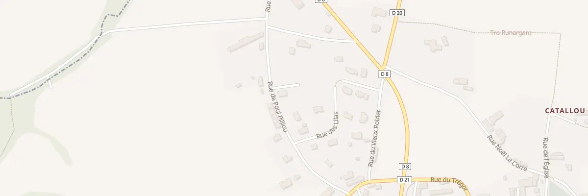 Plan du 10 Rue de Poul Pilliou à Runan