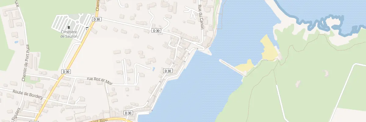 Plan du 65 Quai Guerveur à Sauzon