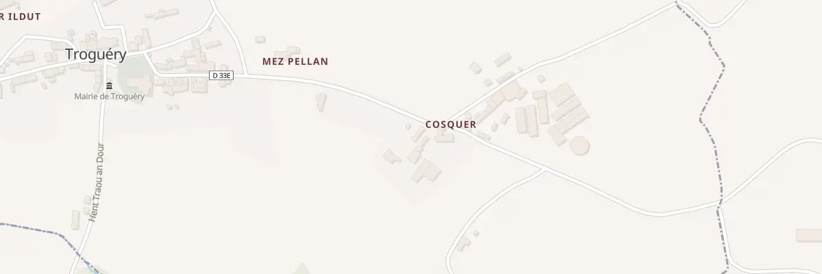 Plan du 5063 Le Cosquer à Troguéry