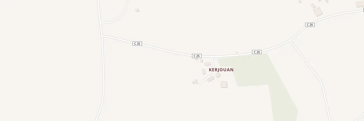 Plan du 1 Kerjouan à Plouguernével