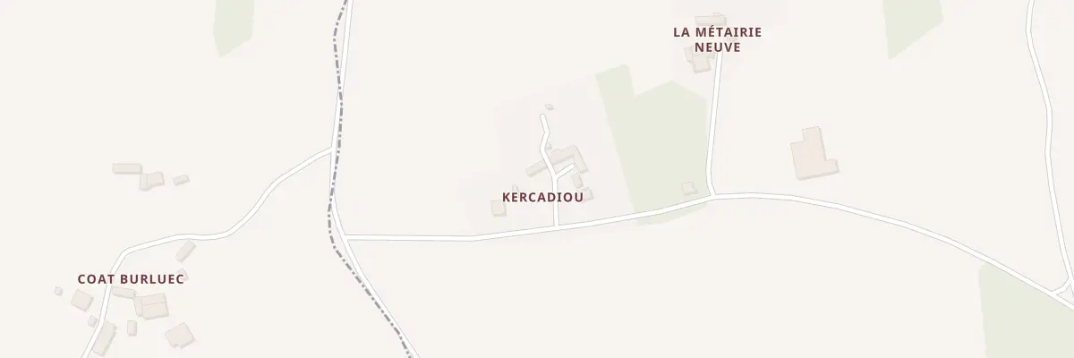 Plan du 5 Kercadiou à Kermoroc’h