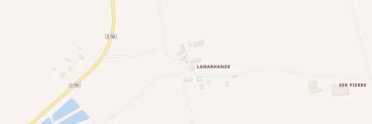 Plan du 7 Lanarhande à Plounévez-Quintin