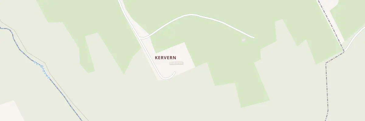 Plan du 5253 Kervern à Lanrivain