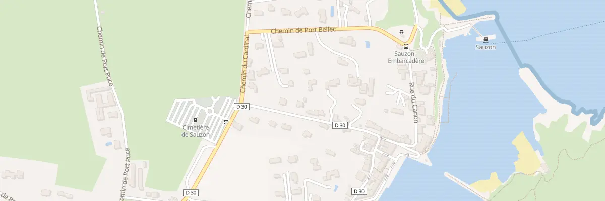 Plan du 138 Rue du Port Vihan à Sauzon