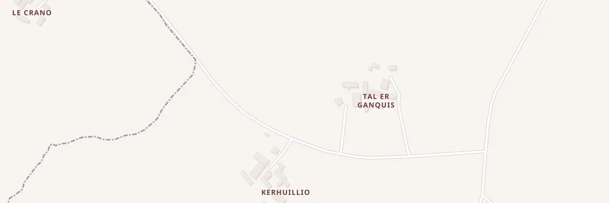 Plan du 1 Tal er Ganquis à Persquen