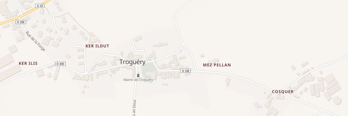 Plan du 4 Rte de la Croix Rouge à Troguéry