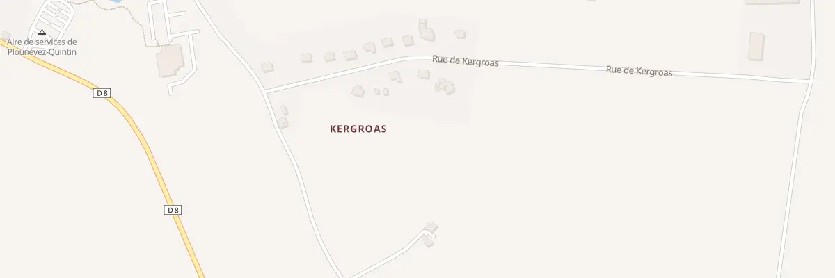 Plan du 10 Rue de Kergroas à Plounévez-Quintin