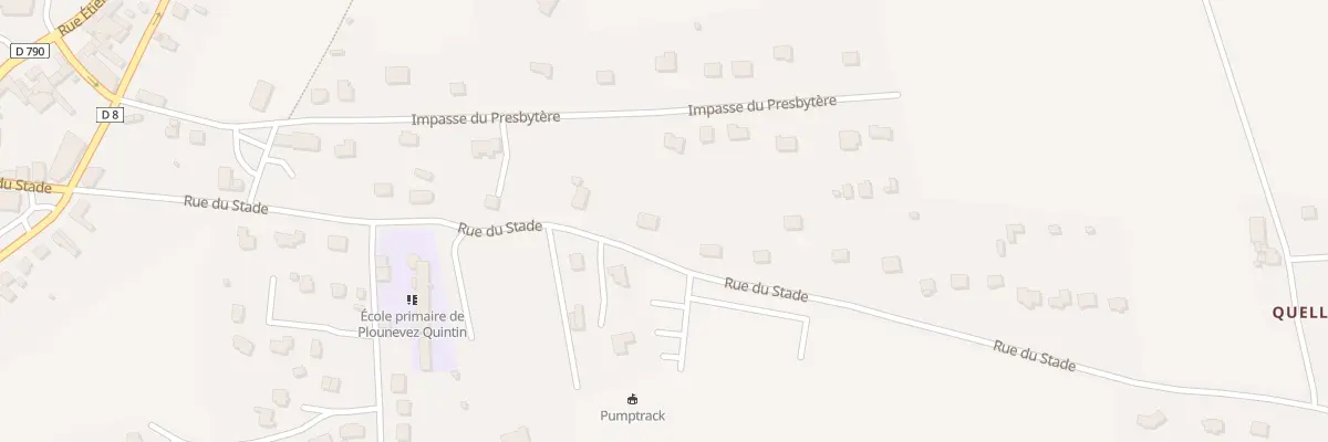 Plan du 13 Rue du Stade à Plounévez-Quintin