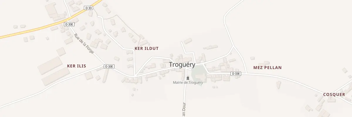 Plan du 2 Ven de la Fontaine à Troguéry