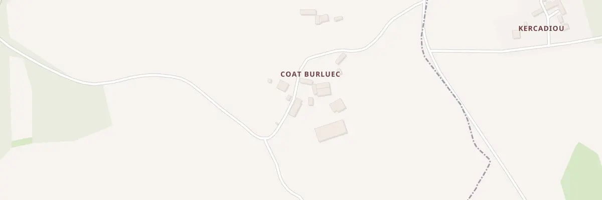 Plan du 2 Coat Burluec à Saint-Laurent