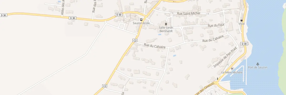 Plan du 5166 Rue du Calvaire à Sauzon