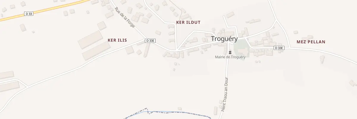 Plan du 25 Rue de Saint Ildut à Troguéry