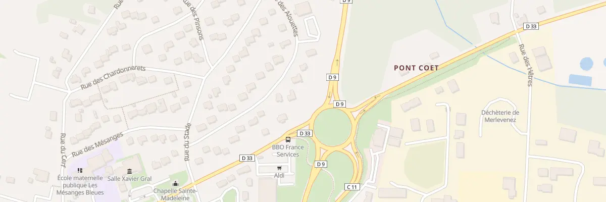 Plan du 24 Rue des Alouettes à Merlevenez