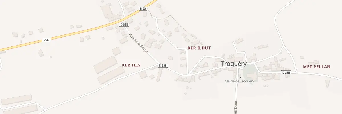 Plan du 5 Lot de la Fontaine à Troguéry