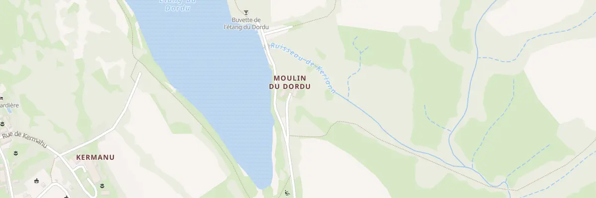 Plan du 1 Moulin du Dordu à Langoëlan