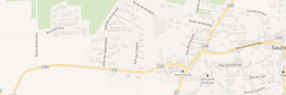 Plan du 37 Rue des Fusains à Sauzon