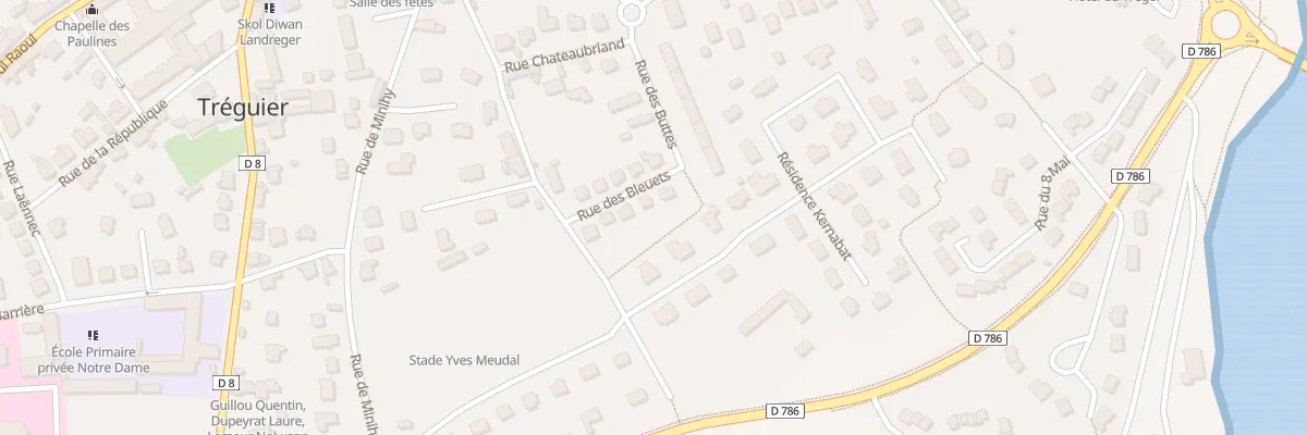 Plan du 3 Rue des Bleuets à Tréguier
