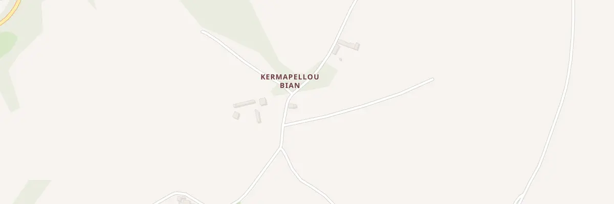 Plan du 2 Kermapellou Bihan à Runan