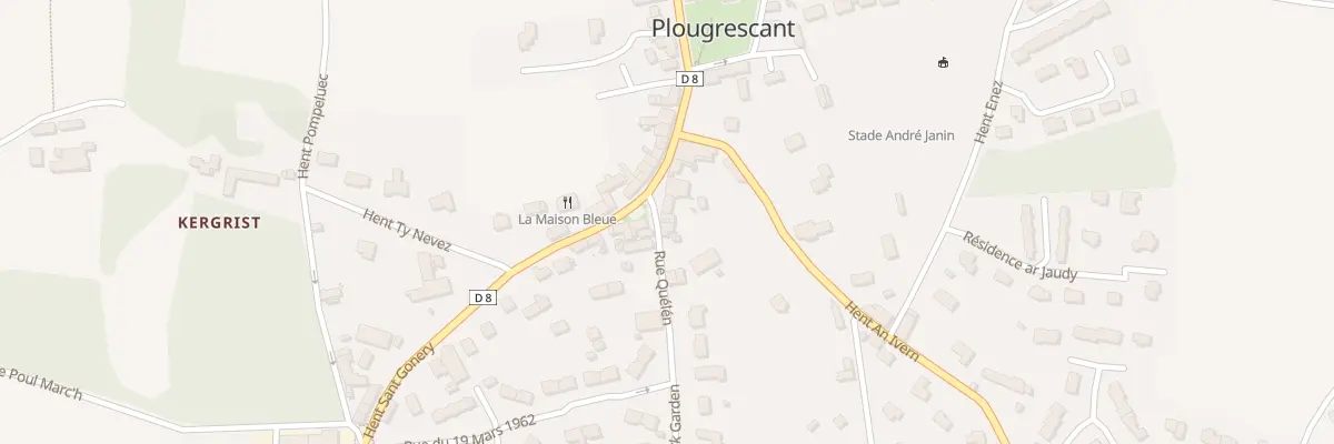 Plan du 3B Hent Quelen à Plougrescant
