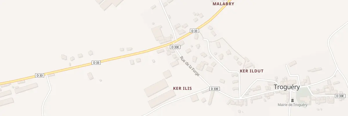 Plan du 9 Rue de la Forge à Troguéry
