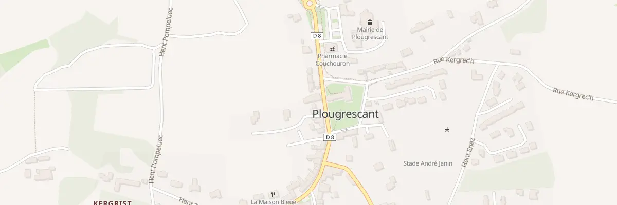 Plan du 20 Hent Sant Gonery à Plougrescant