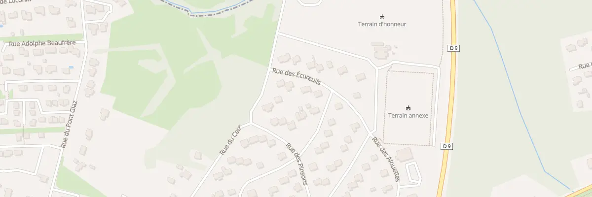 Plan du 3 Rue des Ecureuils à Merlevenez
