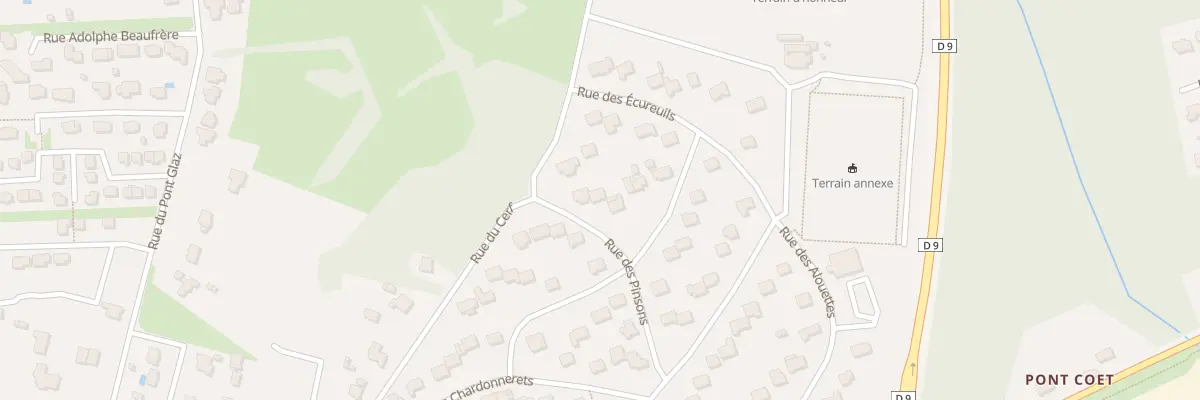Plan du 8 Rue des Pinsons à Merlevenez