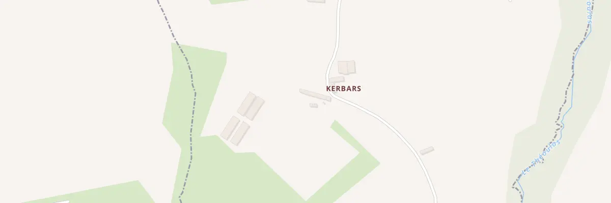 Plan du 1 Kerbars à Brélidy