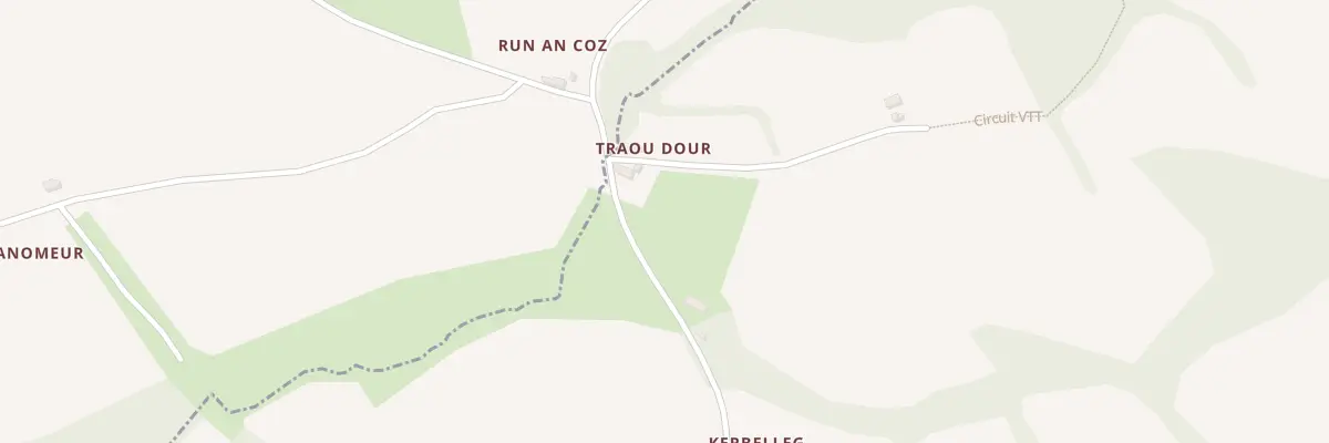 Plan du 1 Traou Dour à Runan