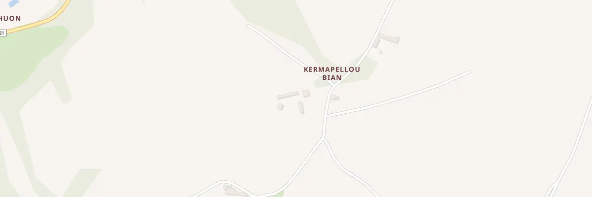 Plan du 3 Kermapellou Bihan à Runan